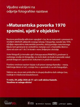 Fotografska razstava Matura 70 - 1